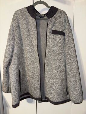 George Blue and Gray Knit Jacket Label View